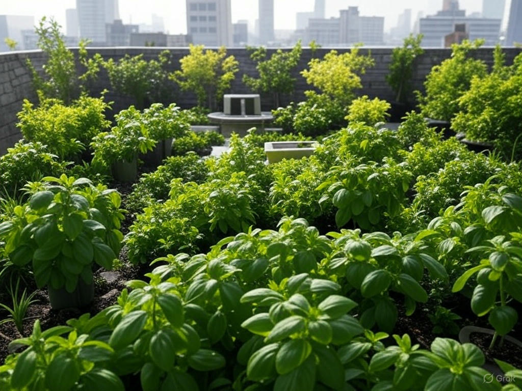 South Indian-Style Rooftop Garden